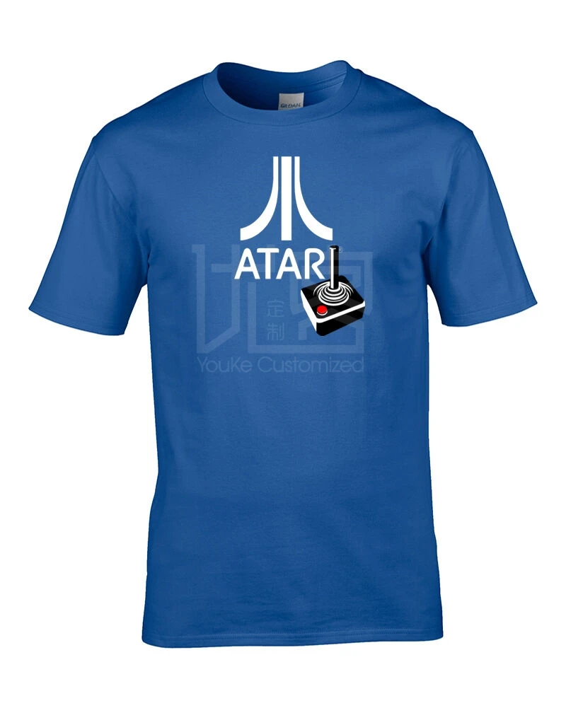 Atari. Логотип джойстик. 80s игровая консоль видеоигры Старая школа (pushirt Winner Tee style