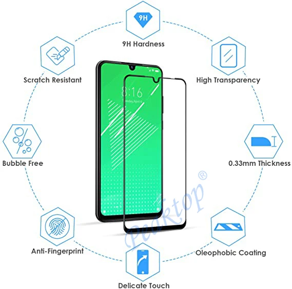 Изогнутое защитное стекло 9D для pocophone f1 закаленное Xiomi Xiaomi Mi 9T Pro 9 Se 8 lite mi6 5x 6x a1 a2