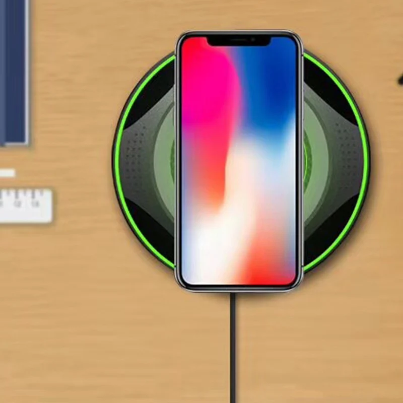 5W 7,5 W Быстрое беспроводное зарядное устройство беспроводные мобильные зарядное устройство Черный Зеленый Открытый инструмент VDX99