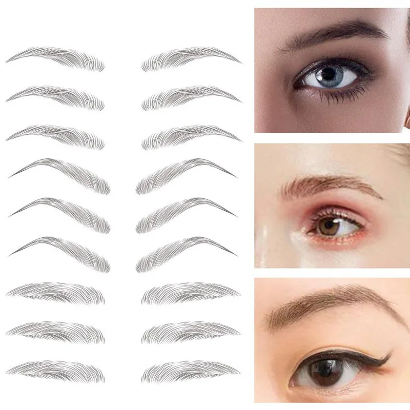 

Natural Convenient Bionic Eyebrows Magic 6D False Eyebrows Waterproof Hair-like Eyebrow Tattoo Sticker Cosmetics Makeup Tool
