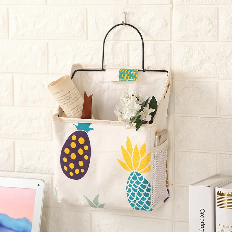 

New Lattice Wall Hanging Storage Bag Book Magazine Phone Holder Pouch Organizer with Hanging Hook Jewelry Organizer with Hook Be