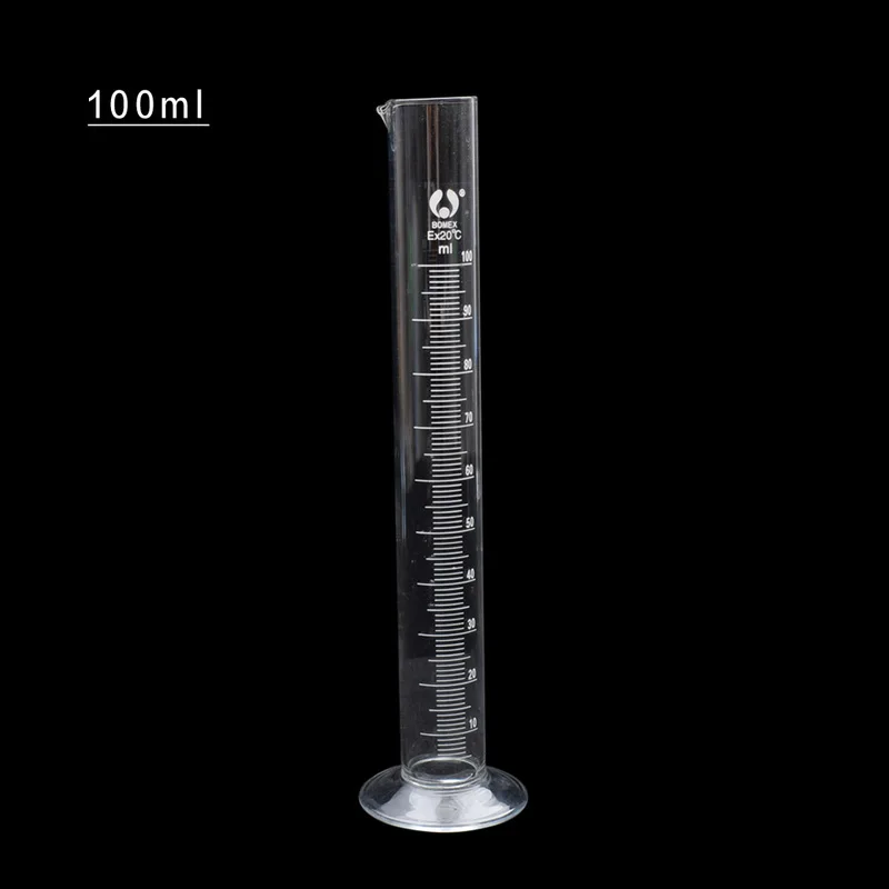 유리 눈금 실린더 스트레이트 측정 컵, 100ml, 250ml, 500ml, 1000ml