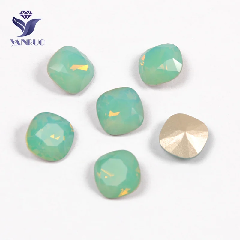 Pacific Opal Yanruo 4470 Подушка Pointback алмазные стеклянные камни Швейные кристаллы для шипов сшитые украшения для одежды платье - Цвет: Pacific Opal