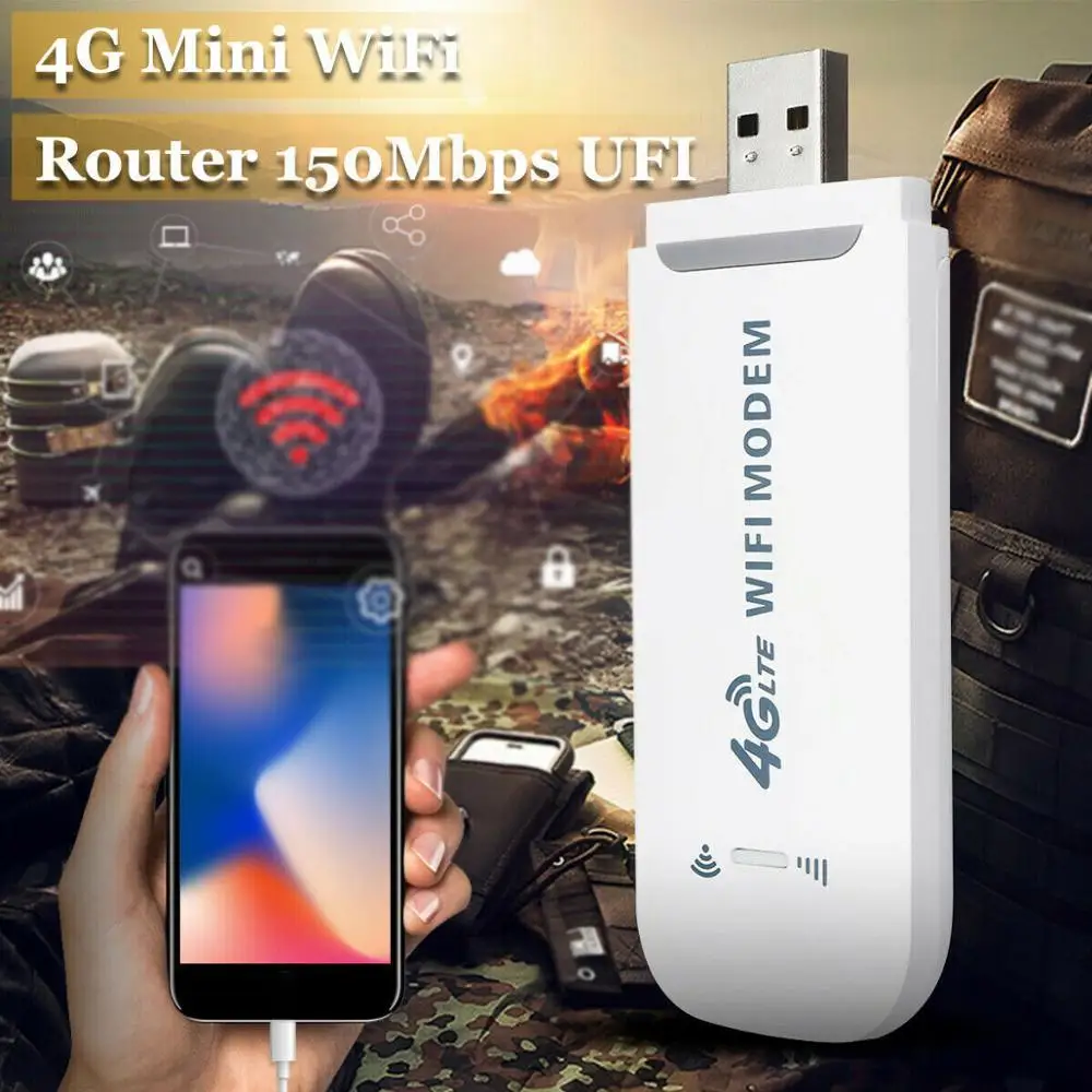 Разблокированный автомобильный беспроводной USB ключ 4G LTE с поддержкой Wi Fi