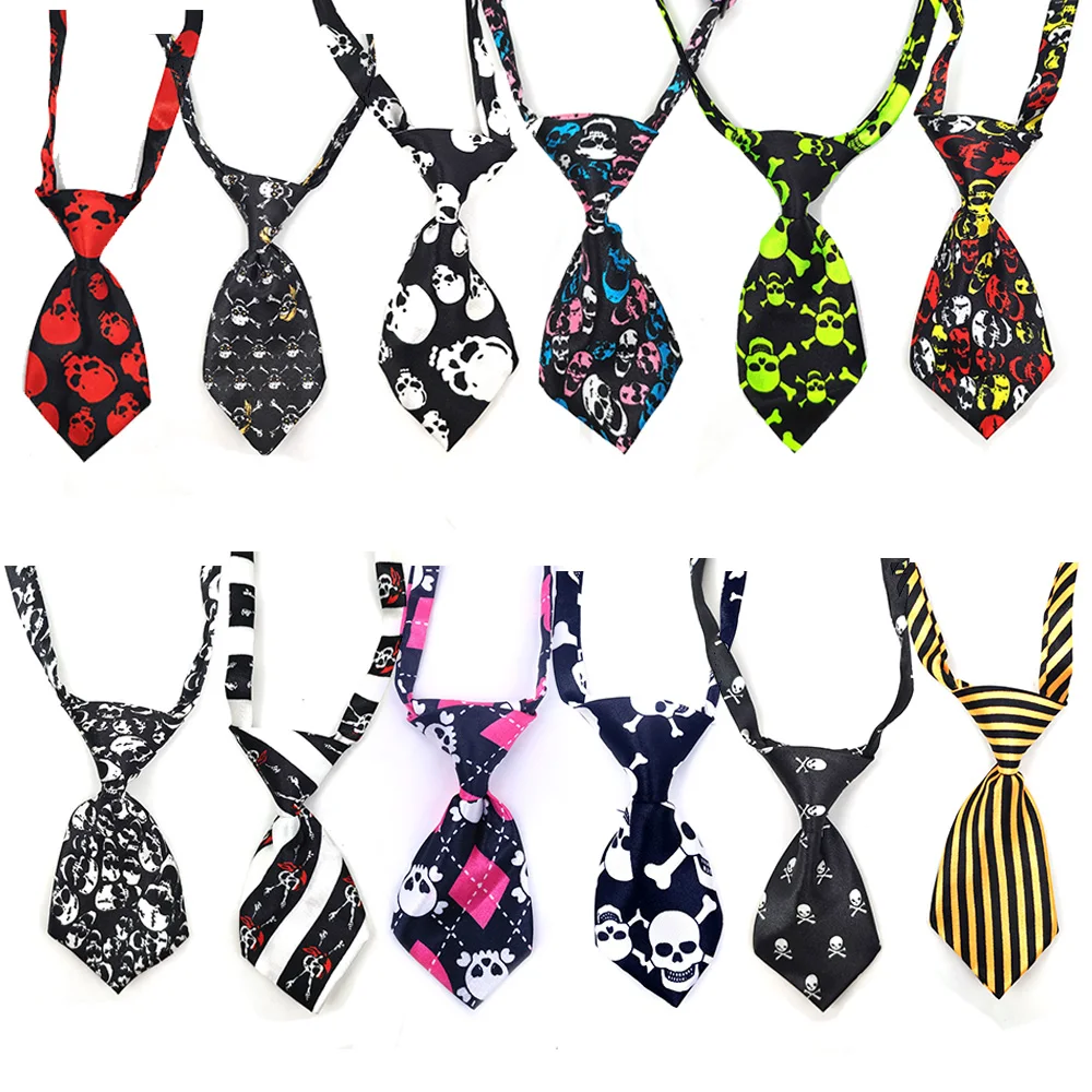 

30 Pcs Halloween Party Dog Accessoires Pet Dog Necktie Adjustable Dog Collar Necktie For Small Medium Dog Pet Supplier