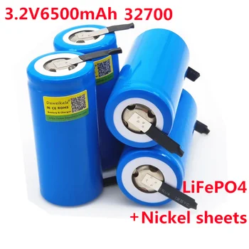 

3.2V 32700 6500mAh LiFePO4 Battery 35A Continuous Discharge Maximum 55A High power battery+DIY Nickel sheets