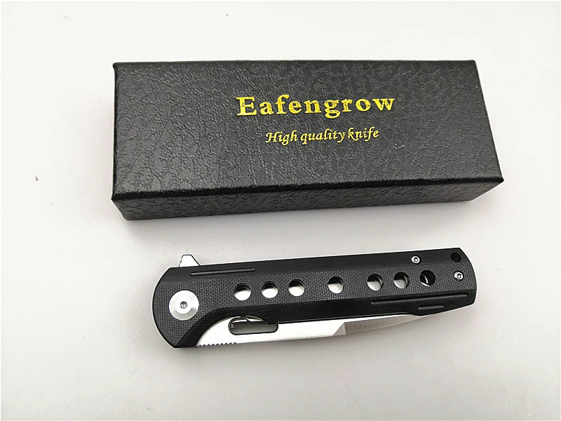 Складной нож Eafengrow EF910 G10 ручка D2/открытый/Кемпинг/Тактический/Охота/EDC/кухня/нож система Флиппер качественный ручной инструмент