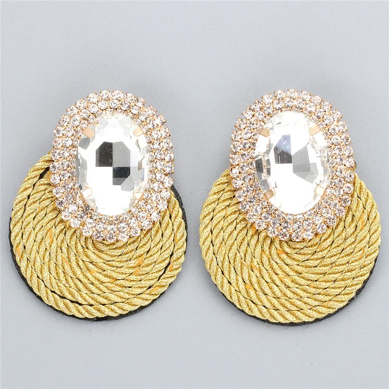 Colorful Crystal Handmade Round Earrings stud earrings drop earrings dangle earrings crystal earrings For Women Fashion Rhinestone Jewelry Accessories