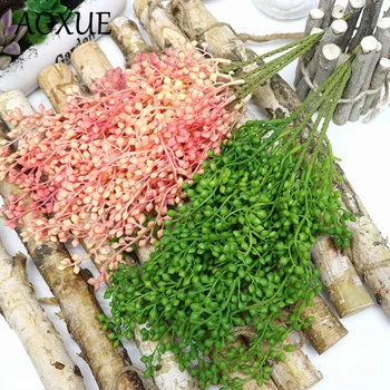 

New Simulation Fake Flower Plant Bouquet Wall Hanging Wedding Hanging Real Home Weddings Supplies Decoration Plastic Rattan