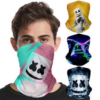 

DJ Marshmello Magic Bandana Windproof Ski Hiking Camping Hunting Running Cycling Sport Scarf 3D Elastic Headwear Face Mask