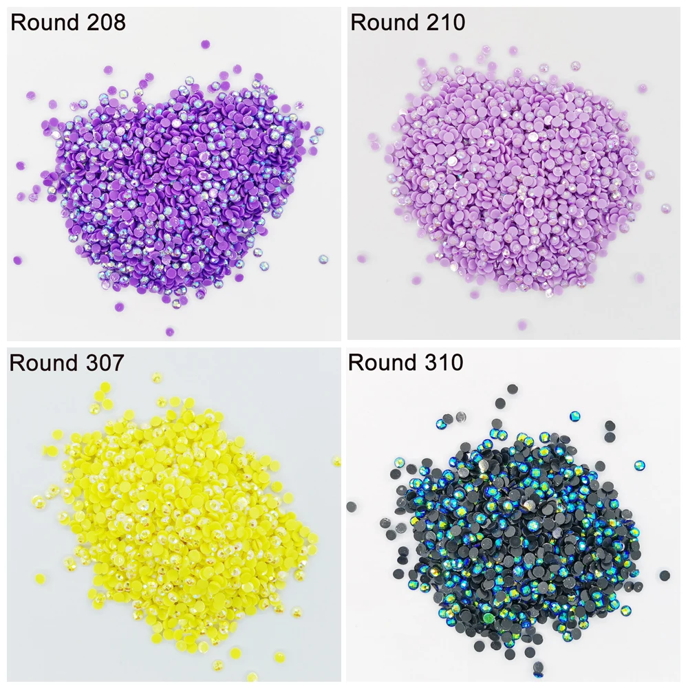 2022 New AB Stone Round Drills For DIY Diamond Painting Embroidery Rhinestones Colorful Mosaic diamond Resin Electroplating | Дом и сад