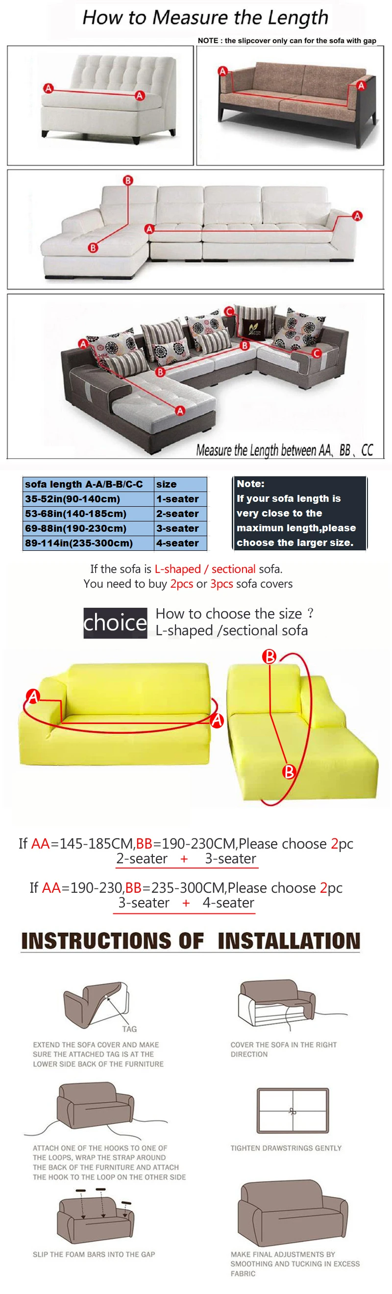 Stretch Sofa Cover Slipcovers Elastic All Inclusive Couch Case For Different Shape Sofa Loveseat Chair L Style Sofa Case Aliexpress Home Garden