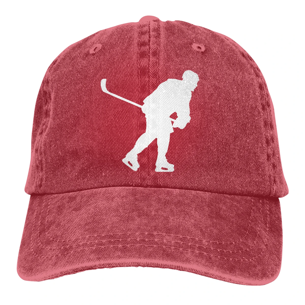 Хоккеиста Casquette черного цвета в стиле унисекс для мужчин и женщин из джинсовой ткани Strapback Бейсбол Кепки регулируемые клюшки для гольфа шляпа для папы