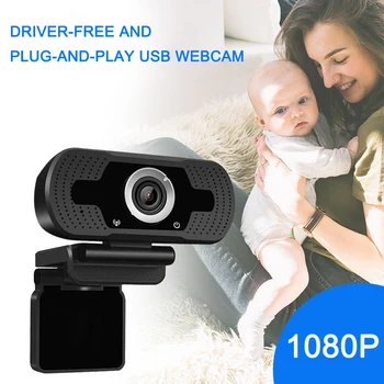 

Webcam Full HD 1080P Video Conference Camera Webcam with Built-in Microphone web cam USB Web Camera for Computer Laptop Desktop