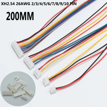 

10Sets JST XH2.54 XH 2.54mm Wire Cable Connector 2/3/4/5/6/7/8/9/10 Pin Pitch Male Female Plug Socket 20cm Wire Length 26AWG