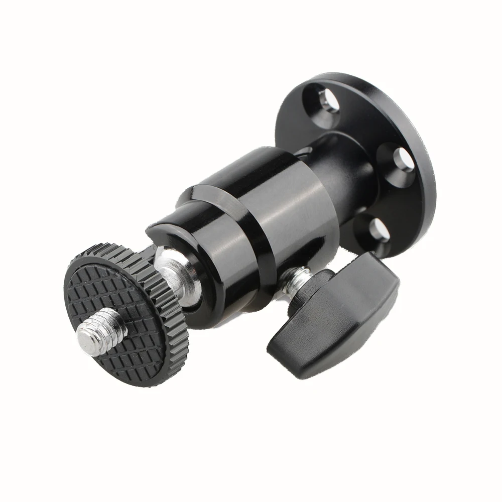 Kayulin Universal Mini Ball Head Wall Ceiling Mount for DSLR Camera Monitor Light CCTV DVR Bracket stand Home Installation Sur