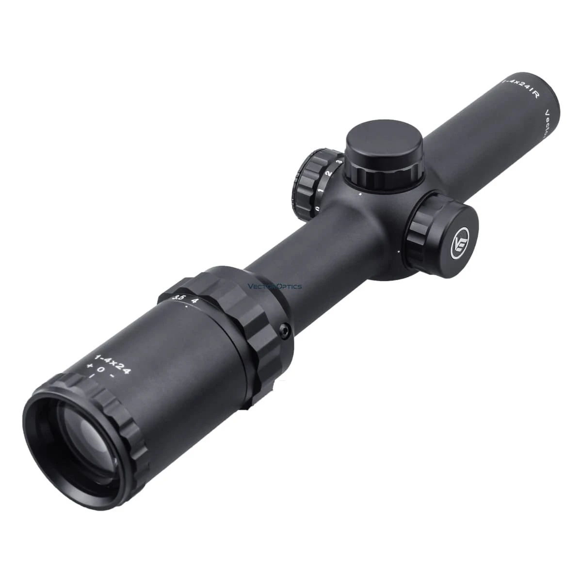 Vector Optics Arbiter 1-4x24 Hunting Riflescope Telescope Rifle Scope Center Red Dot Illumination w/ Mounts Tested.3006 AR15 AK