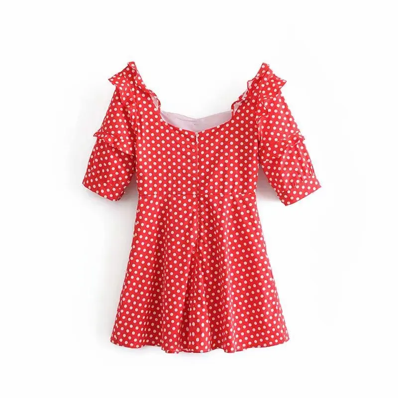 

Vacation Style Europe And America 2019 New Style WOMEN'S Dress Very Fairy of Short Dress Island Half-sleeve Shirt Beach Short Sk