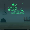 Luminous Moon and Stars Wall Stickers for Kids Room Baby Nursery Home Decoration Wall Decals Glow in the Dark Bedroom Ceiling ► Photo 2/6