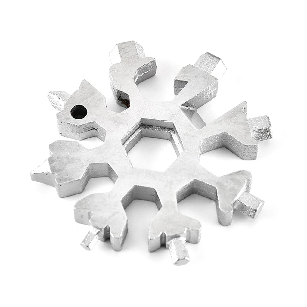 

18-in-1 Snowflake Multi-tool pocket tool Card Combination Compact Portable Outdoor spanner hex wrench Multifunction Camping Tool