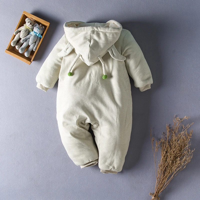 2019 для новорожденных зима осень теплые комбинезоны мальчиков девочек детская