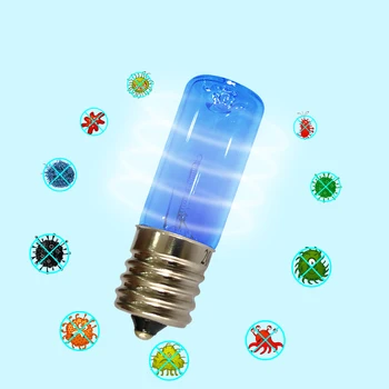 

E17 10V Quartz Tube UVC Disinfection Lamp Ozone 254nm Ultraviolet Lamp Light Bulb Germicidal UV Lamp Kill Mites for Home Kitchen