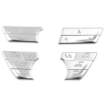 

Car Center Console Air Condition Switch Buttons Cover 12Pcs for BMW 5 Series 528 530 G30 540Li 2018 ABS Chrome