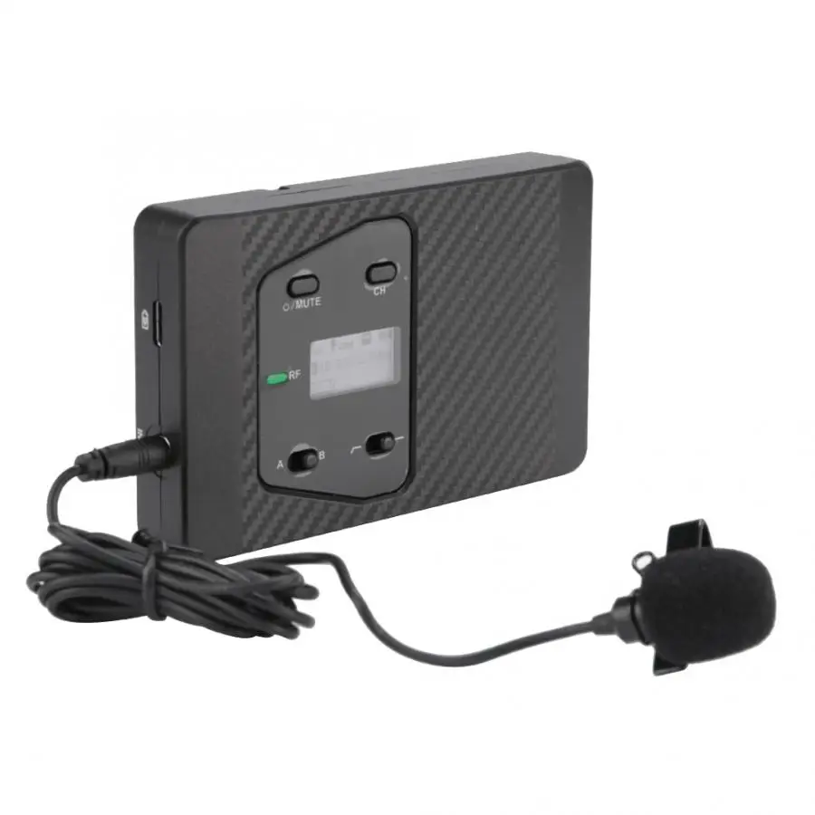 COMICA microfone CVM-WS60 UHF беспроводной клип-на DSLRs микрофон передатчик приемник комплект Студийный микрофон