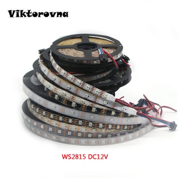 

Full Color Smart led strip light WS2815 （ws2812b upgrade） RGB Individually Addressable LED Lights Dual Signal waterproof DC12V