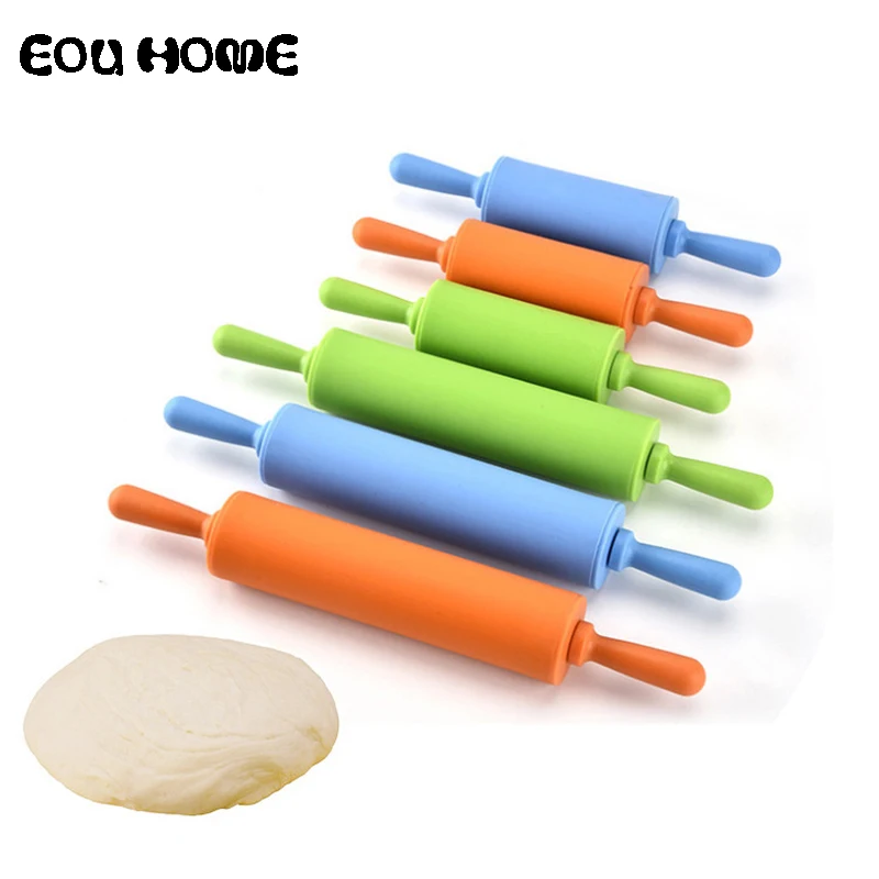 

2 Size Silicone Dough Roller Rolling Pins Colorful Rolling Pins Pastry Tool DIY Kitchen Dumpling Roller Kitchen Accessories