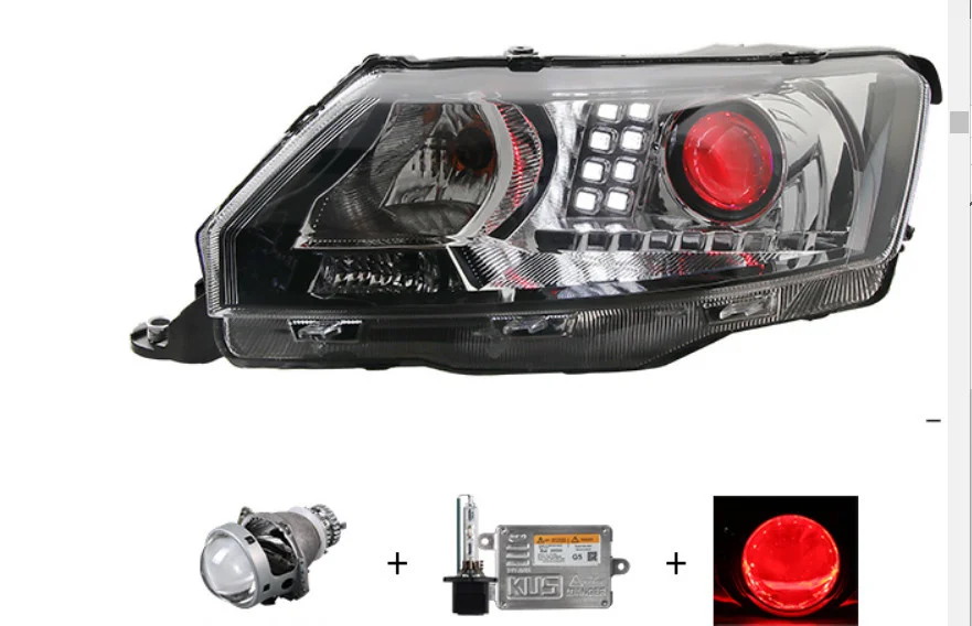 EosunsLedHeadlightwithProjectorLensAssemblyforSkodaRapid2013