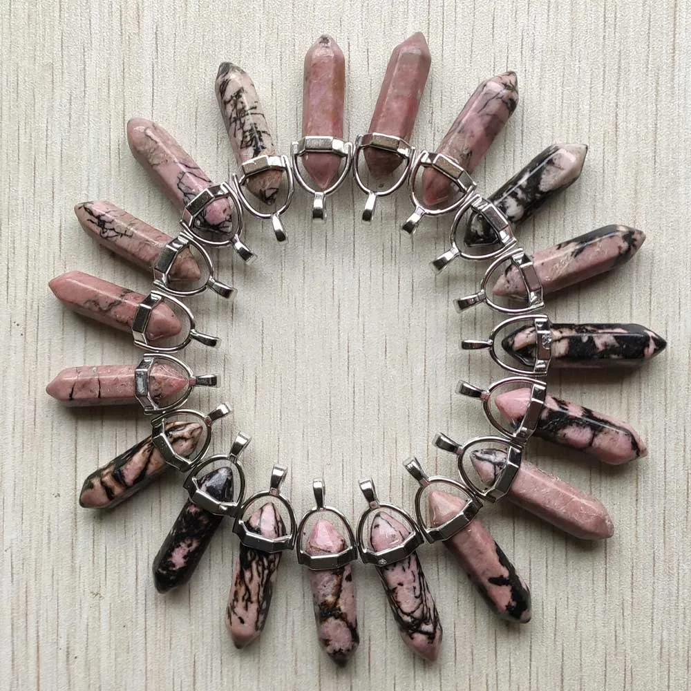 

24 шт./партия, подвеска из натурального родохрозита