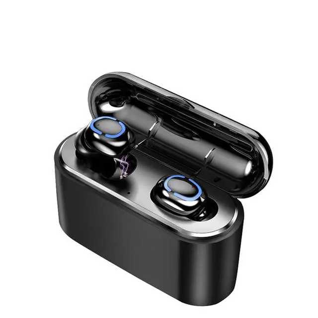 TWS True Bluetooth 5,0, беспроводные наушники, спортивные наушники-вкладыши с громкой связью, 3D стерео игровая гарнитура с микрофоном, зарядная коробка - Цвет: Without digital