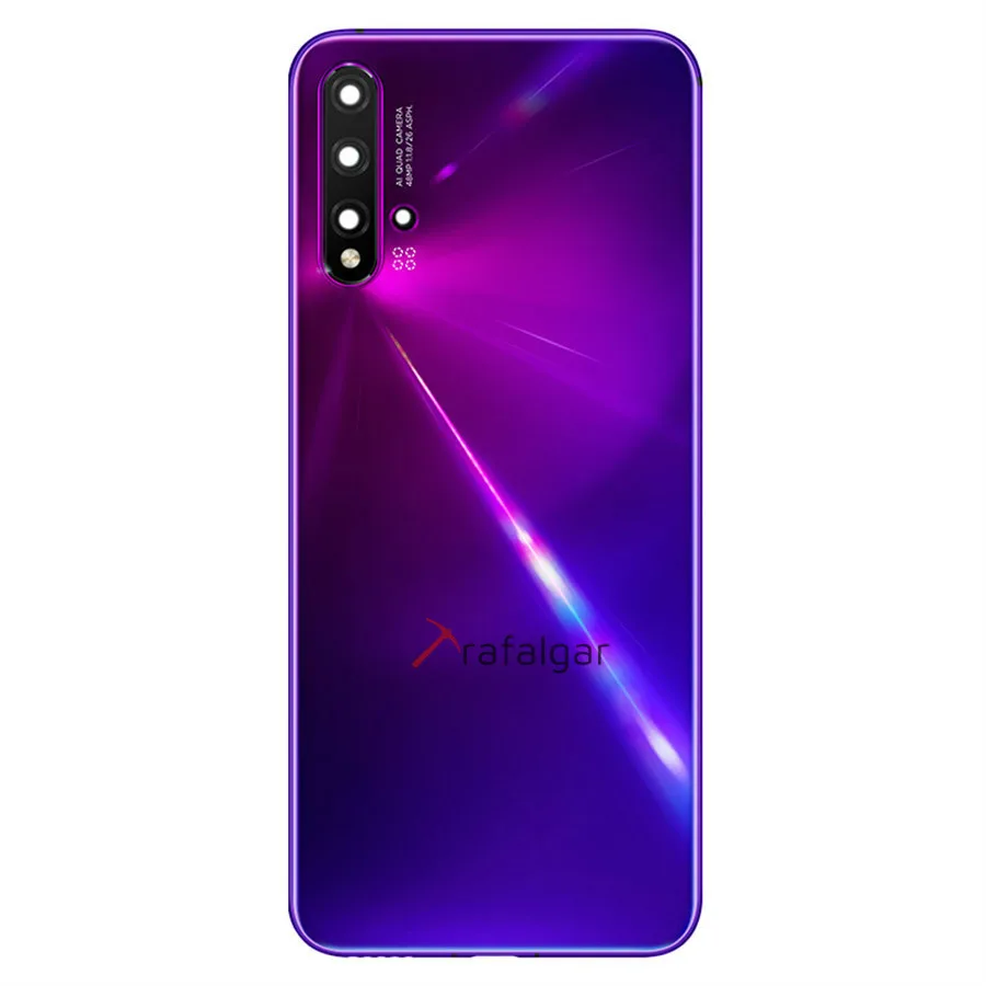 Новинка, задняя крышка из закаленного стекла 3D для huawei Nova 5/5 Pro, задняя крышка для батареи, корпус+ крышка для вспышки+ объектив камеры+ клейкая лента