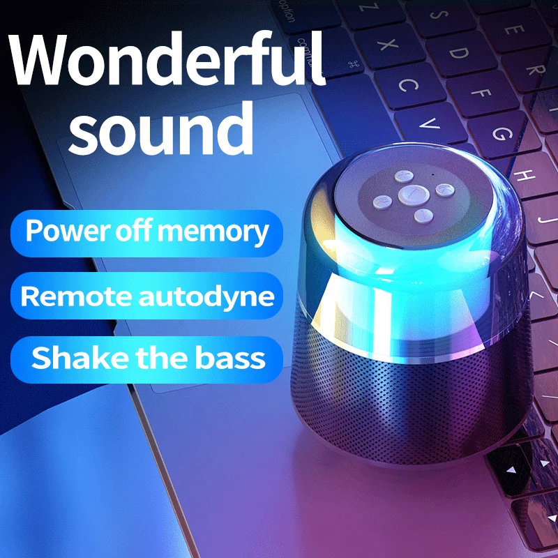 A68 Bluetooth динамик высокой громкости сабвуфер звук портативный 3D объемный домашний открытый беспроводной красочный светильник высокое качество звука