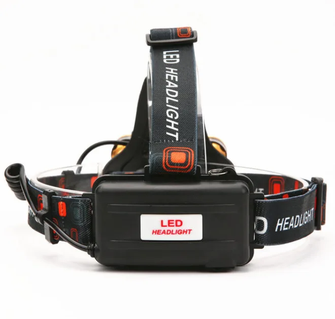 poderoso farol de pesca led led cabeça lâmpada com sensor prova dwaterproof água cabeça acampamento tocha alimentado por bateria