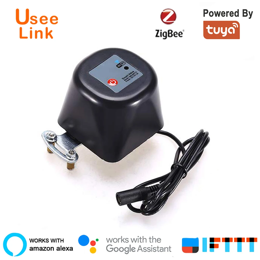 UseeLink Zigbee Valve Smart Water/Gas Valve Smart Home Automation control Work with Alexa,Google Assistant Power by tuya afbeelding