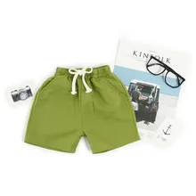 Детские шорты ярких цветов однотонные шорты для младенцев пляжные шорты в Корейском стиле, лидер продаж