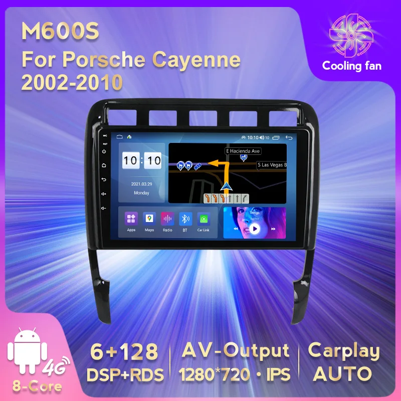 HD 1280x720 IPS экран 6G 128G DSP Carplay RDS Android 11 для Porsche Cayenne 2002-2010 автомобильный радиоприемник