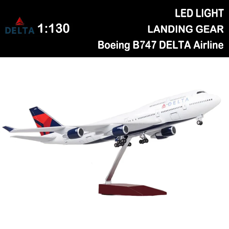 Модель самолета летательного аппарата 1/150 47 см модель Боинг 747 B747 DELTA Airline легкое
