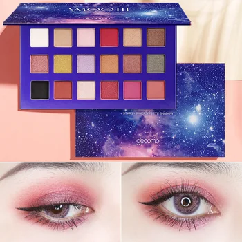 

Eye Shadow Set Starry Sky Floating Light Eye Shadow 18 Colors Sunset Eye Shadow Palette Matte Pearl Glitter Powder Makeup Box