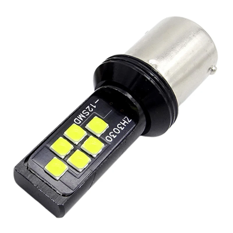 

JIUWAN 1 Pcs Universal Car Turn Signal Brake Tail Lamp Bulb Daytime Running Light LED Super Bright 12V
