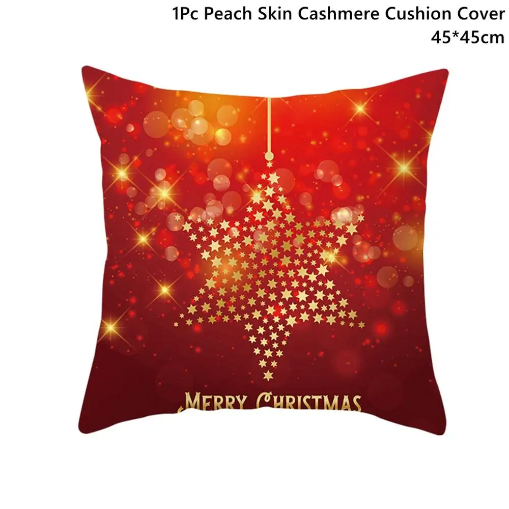Xmas Pillowcase 13 Taoup красный Санта-Клаус веселая Рождественская наволочка Рождественские украшения для дома Happy Noel Navidad снеговик - Color: Xmas Pillowcase 13