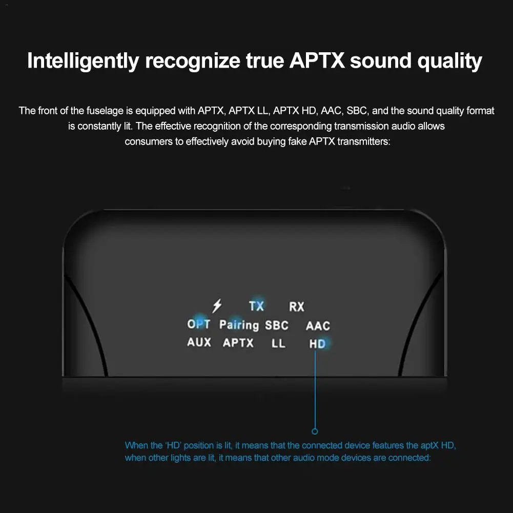 3,5 мм Aux/Rca и оптический адаптер передатчик приемник Горячая Bluetooth 5,0 беспроводной Aptx Hd с низкой задержкой аудио для ТВ/гарнитура# W1