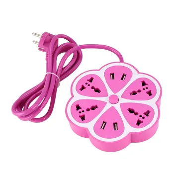 

New 4 USB Multifunctional Lemon Plug Strip Universal Smart Charging Socket With 1.8m Cable Power Line Useful Household Gadget