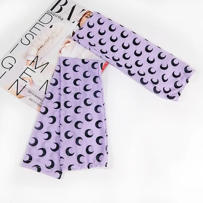Sunscreen Arm Warmer Fingerless Long Gloves Cotton Cute Kawaii Moon Graphic Print Skinny 90s Sleeve Women Summer Sun Protection