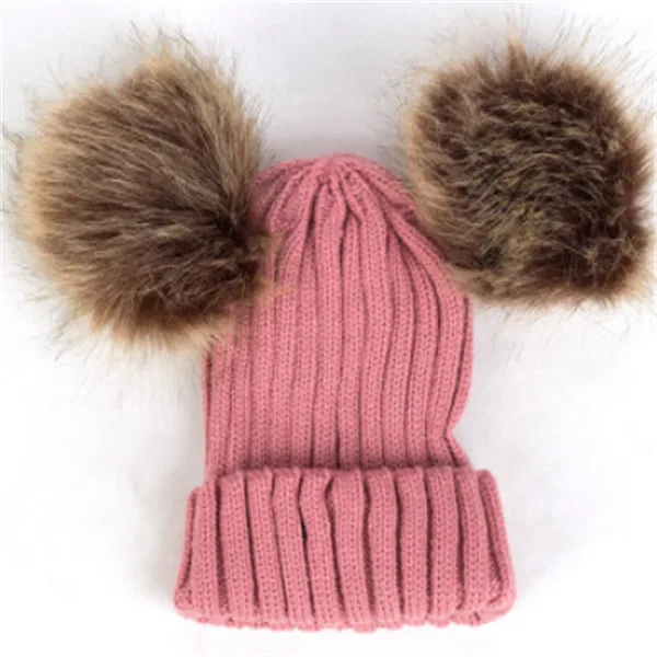 Toddler Cute Kids Girl Boy Baby Infant Winter Warm Crochet Knit Hat Beanie Cap - Цвет: as pic