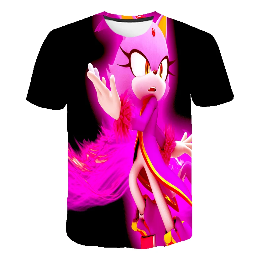 10 футболок для мальчиков и девочек с принтом Соник Ежик От 2 до 13 лет новая летняя