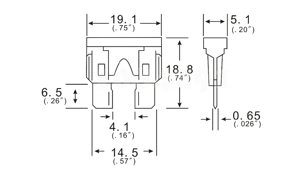 50 Stück Standard ATO ATC Flachsicherungen 3A 5A 7,5A 10A 15A 20A 25A 30A 35A 40A Sortiment-Set 10 Werte je 5 Stück – Detail 1