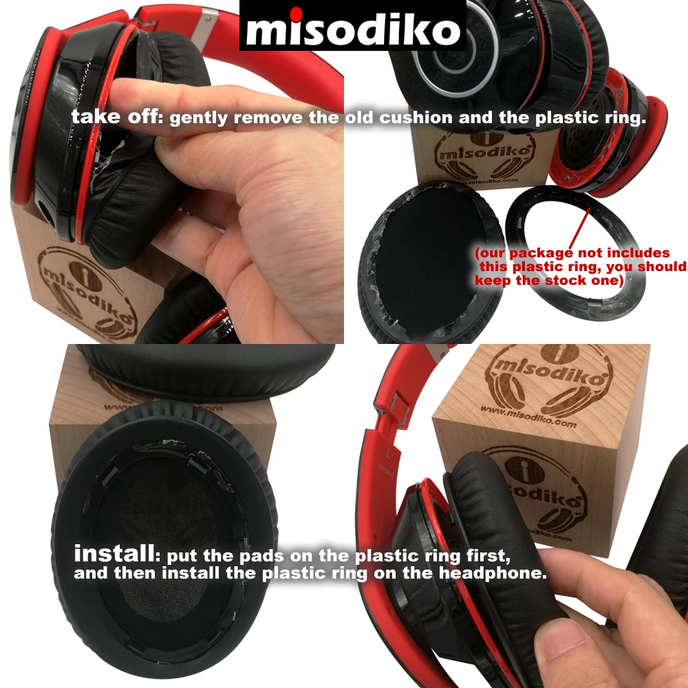 Misodiko подушечки для подушек Mpow 059/H1/H5 Bluetooth наушники на ухо, запчасти для наушников подушечки для подушек